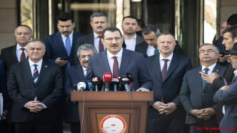 Cumhurbaşkanı Erdoğan’ın, Cumhur İttifakı‘nın Cumhurbaşkanı Adayı Olarak Başvurusu Ysk’ye Yapıldı