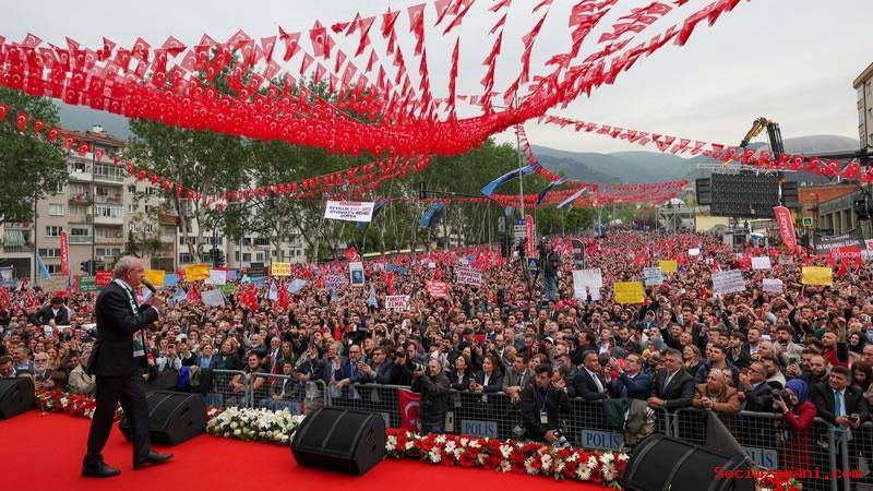 Cumhurbaşkanı Adayı Kılıçdaroğlu, Bursa’da: Sinan Ateş Ve Gaffar Okkan'ın Katillerini Adalete Teslim Edeceğim