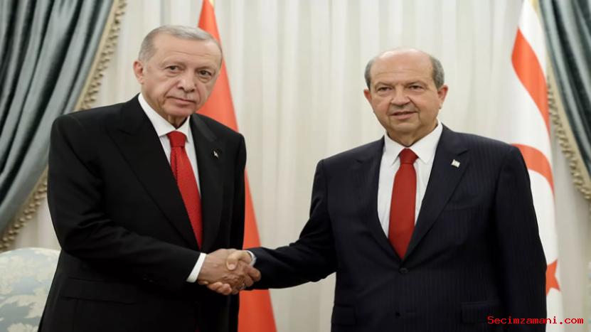 Cumhurbaşkanı Erdoğan, Kktc Cumhurbaşkanı Tatar İle Baş Başa Görüştü