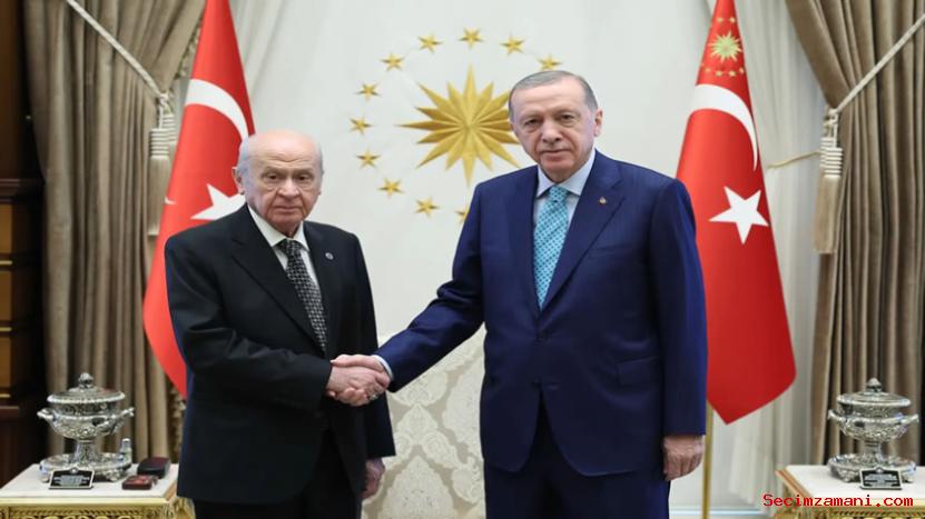 Cumhurbaşkanı Erdoğan, Mhp Genel Başkanı Bahçeli İle Görüştü