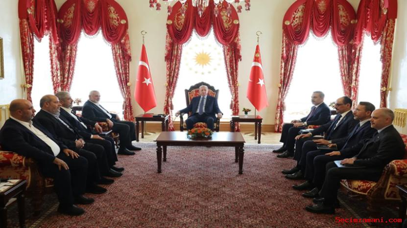 Cumhurbaşkanı Erdoğan, Hamas Siyasi Büro Başkanı İsmail Heniyye İle Görüştü
