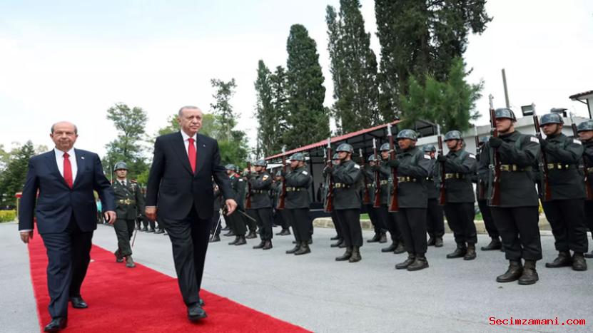 Cumhurbaşkanı Erdoğan, Kktc Cumhurbaşkanı Tatar Tarafından Resmî Törenle Karşılandı