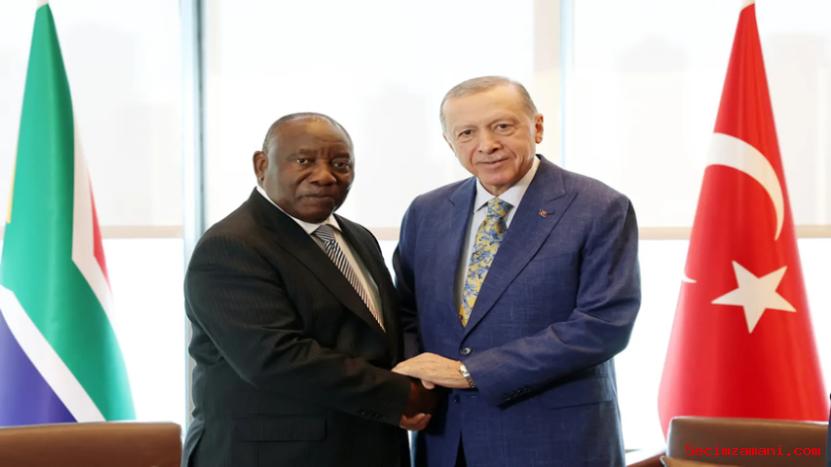 Cumhurbaşkanı Erdoğan, Güney Afrika Cumhuriyeti Cumhurbaşkanı Ramaphosa İle Telefonda Görüştü