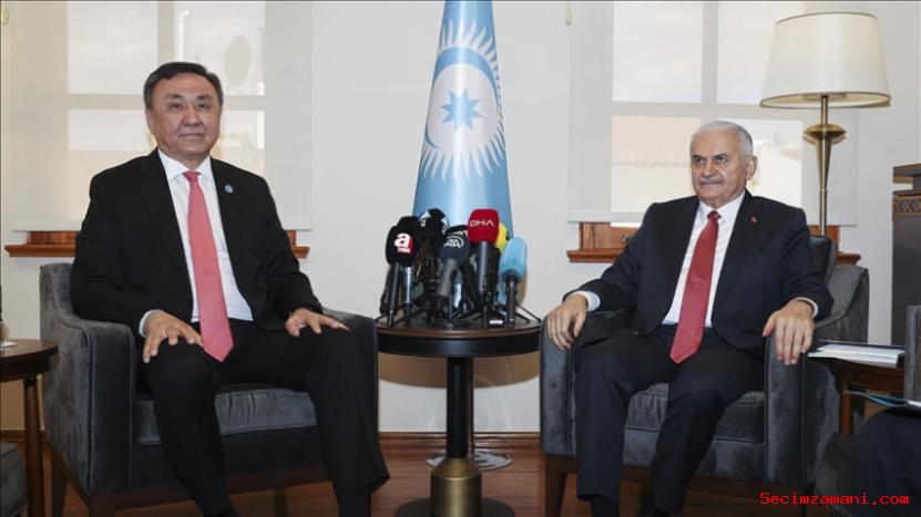 Ak Parti Genel Başkanvekili Binali Yıldırım, Türk Devletleri Teşkilatı Genel Sekreteri Kubanıçbek Ömüraliyev'i Ziyaret Etti