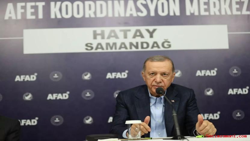 Cumhurbaşkanı Erdoğan, Samandağ Afet Koordinasyon Merkezi'nde Konuştu