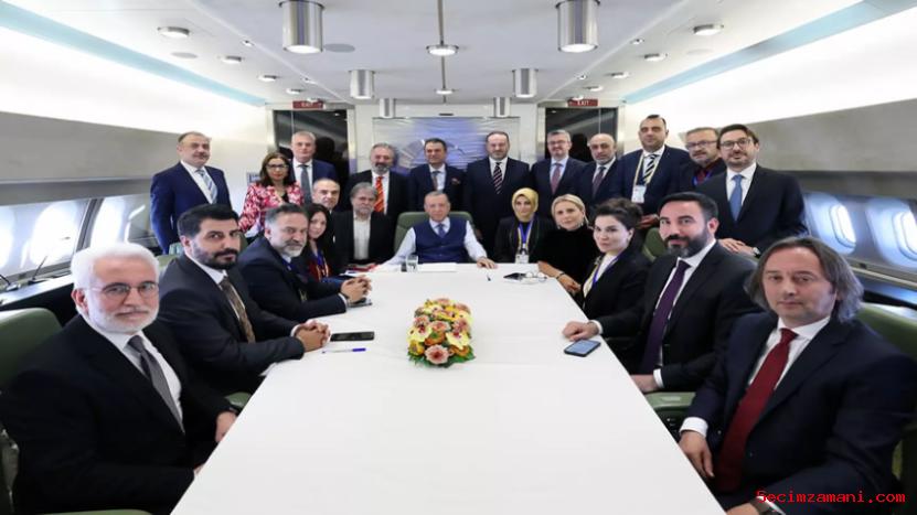 Cumhurbaşkanı Erdoğan, Kktc Ve Azerbaycan Ziyaretlerinin Ardından Uçakta Gazetecilerin Sorularını Yanıtladı