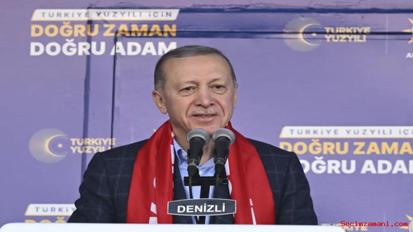 Cumhurbaşkanı Erdoğan Partinin Denizli Mitinginde Konuştu
