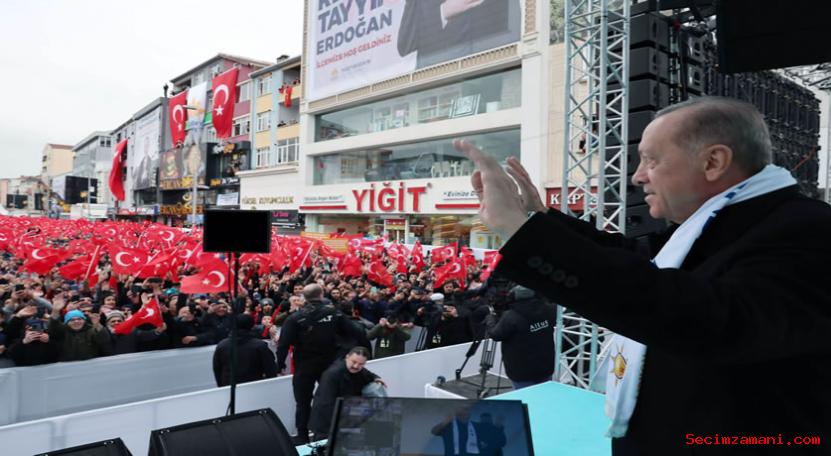 Cumhurbaşkanı Erdoğan, restorasyonu tamamlanan Aydos Kalesi ile Sultan Korusu'nun açılışında konuştu
