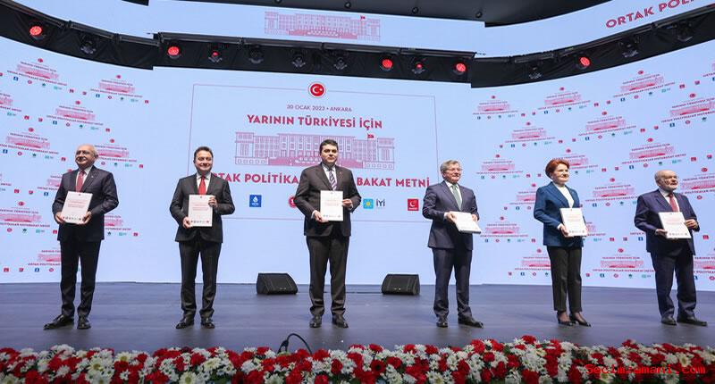 CHP Başkanı Kemal Kılıçdaroğlu Ortak Politikalar Mutabakat Metni Tanıtım Toplantısına Katıldı