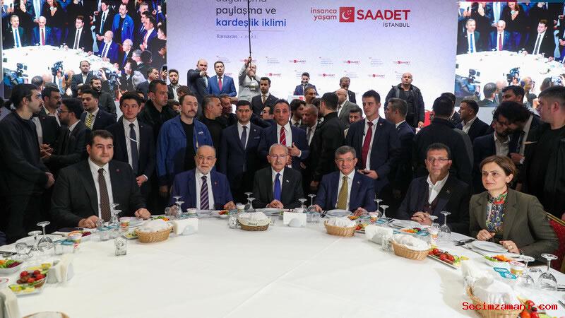 Chp Lideri Ve Cumhurbaşkanı Adayı Kılıçdaroğlu, Saadet Partisi İstanbul İl Başkanlığı’nın İftar Programına Katıldı