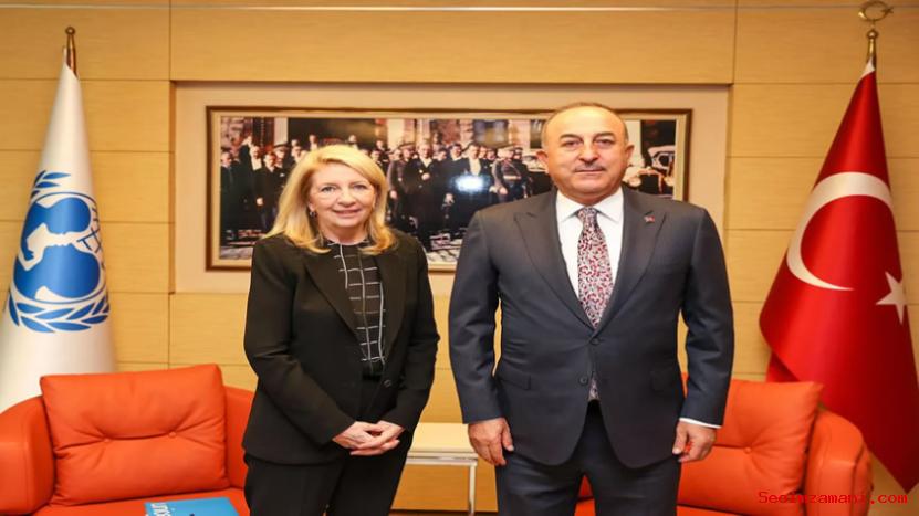 Dışişleri Bakanı Çavuşoğlu, UNICEF İcra Direktörü Russell ile görüştü