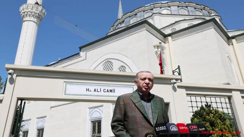 Cumhurbaşkanı Erdoğan, Cuma Namazını Hazreti Ali Camisi'nde Kıldı