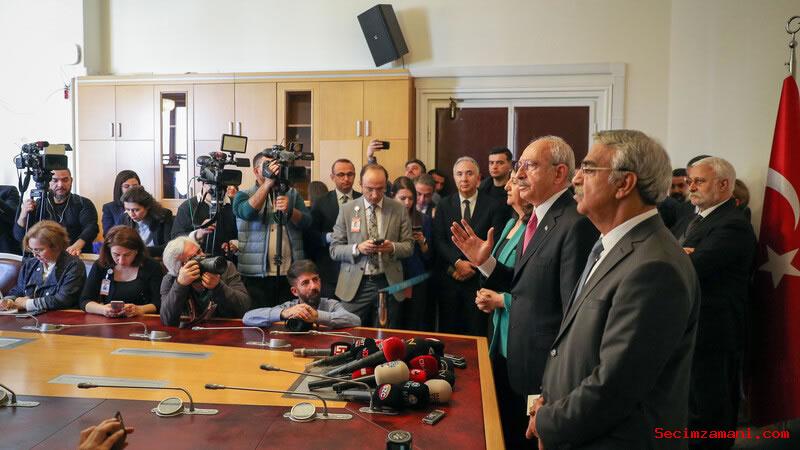 Chp Genel Başkanı Kılıçdaroğlu, Hdp Eş Genel Başkanları Buldan Ve Sancar'la Ortak Basın Toplantısı Düzenledi