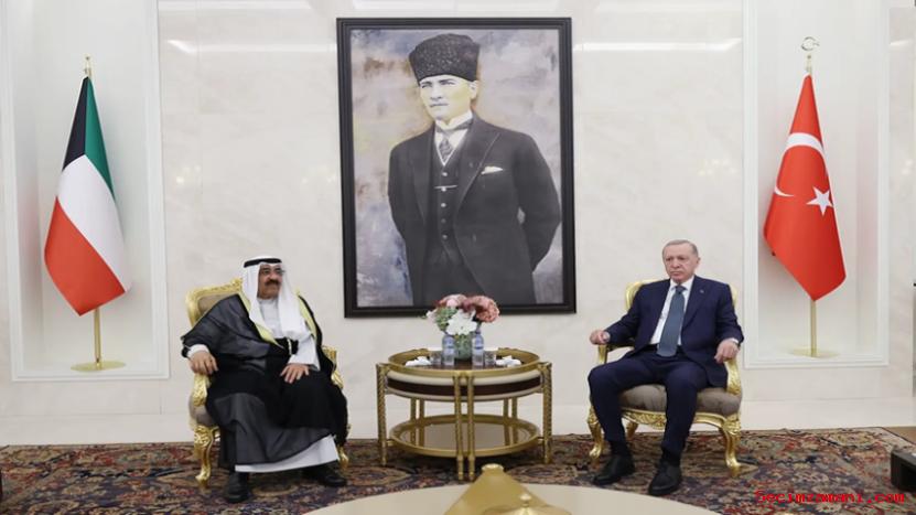 Cumhurbaşkanı Erdoğan, Resmi Ziyaret İçin Ankara'ya Gelen Kuveyt Emiri Meşal El Ahmed El Cabir Es Sabah'ı Karşıladı