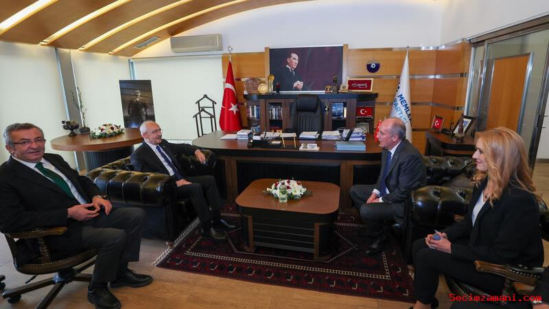 Chp Genel Başkanı Ve Cumhurbaşkanı Adayı Kemal Kılıçdaroğlu, Memleket Partisi Genel Başkanı Muharrem İnce’yle Görüştü