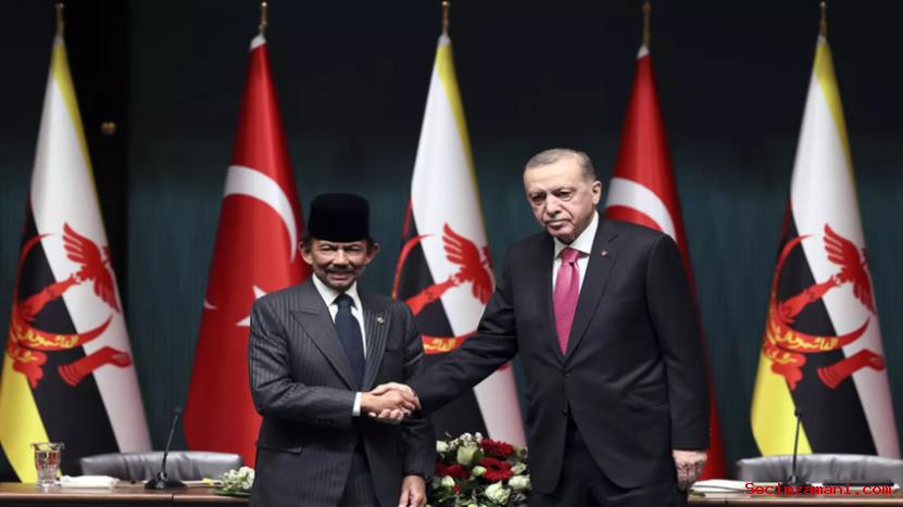 Cumhurbaşkanı Erdoğan, Brunei Darusselam Sultanı Waddaulah ile ortak basın toplantısında konuştu