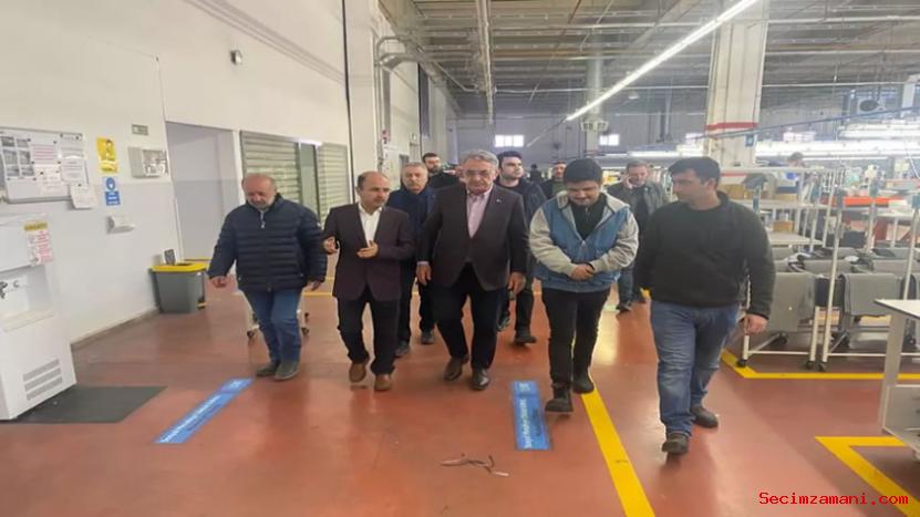 Genel Başkan Yardımcısı Hayati Yazıcı, Malatya'da üretime başlayan fabrikaları ziyaret etti
