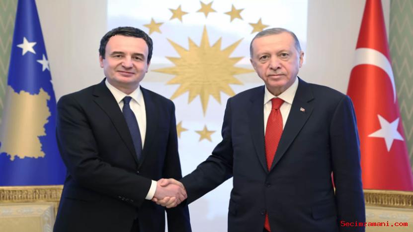 Cumhurbaşkanı Erdoğan, Kosova Cumhuriyeti Başbakanı Kurti'yi kabul etti